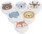 CRILSTYLEO Decorative Drawer Knobs Set Pcs Animal Print Handles Boys and Girls Room Furniture Knobs Wooden Cabinet
