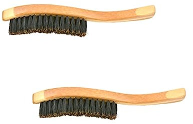 PAMINGONO 2st Bartstyling-hersteller Stylingkamm Für Herren Friseurbürste Haarbürste Für Herren Rasierschaum Bartkammbürste Bartformkamm Bartpflegekamm Bürste Zum Auftragen Von Bart Bambus