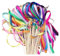 NJIEzhao Wedding Wands 50/20 Stück Bunte Fleckenband-Hochzeitsstäbchen, gemischte Farben, Hochzeitsstäbe mit goldenen Glocken for die Hochzeitsdekoration(50pcs)