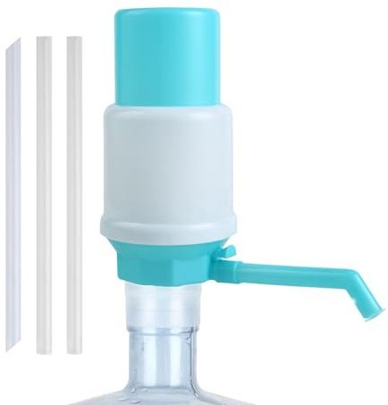 Manual Water Pump for Gallon Bottle, Leakproof Water Dispenser Pump, Adjustable Tube Water Pump, Hand Pressure Water Fountain, Gallon Water Bottle Pump for Home, Outdoor Manual Drinking Pump,