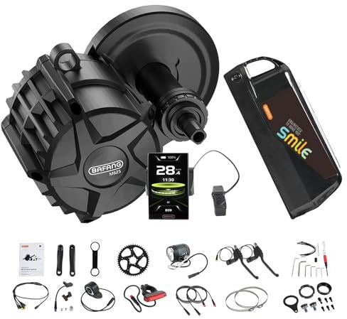 Bafang M625 M325 M225 Mittelmotor - 250W 500W 750W 1000W Mid Drive E-Bike Umwandlungssatz mit 46Z Kettenrad, LCD-Anzeige und Akku (optional), 48V 52V E-Bike Kit für BB68-73mm (CAN-Protokoll)