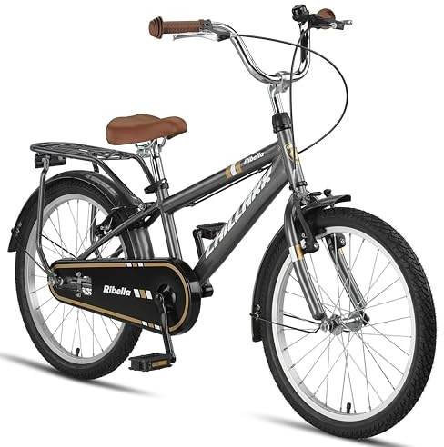 Chillaxx Bike Ribella Premium Kinder City Bike in 20 Zoll - Fahrrad für Mädchen, Jungen, Hollandfahrrad Citybike Kinderfahrrad, geeignet für 6,7, 8, 9, 10, 11 Jahre