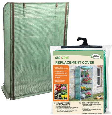 Garden Mile GroZone Max Bâche de protection de rechange pour serre en polyéthylène renforcé avec porte à fermeture éclair enroulable (housse GroZone 1,7 x 0,8 x 0,5 m)