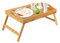 Bamboo Bed Tray Table With Handles & Foldable Legs | Lap Tray | Breakfast In Bed Desk | Foldable Laptop Table | Sofa, Eating, Platters, Working, Serving, Drawing, Laptop Stand & Snack