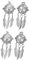 Gadpiparty 2 Series Jewelry Box Jewellery Box Colgante Original Sueño Amuletos Para Hacer Joyas Colgante De Joyería De Aleación Contenedor De Almohadillas Aromáticas Silver 2 Piezas*2