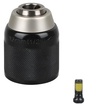 Mandrin de perceuse sans clé 42-66-1006 de rechange pour Milwaukee M18 42-66-2706 42-66-2704-20 42-66-2707 2804-20 Capacité de serrage 1/16-1/2, 1,4 cm 8 supports avec 0 5-88-0019 Vis