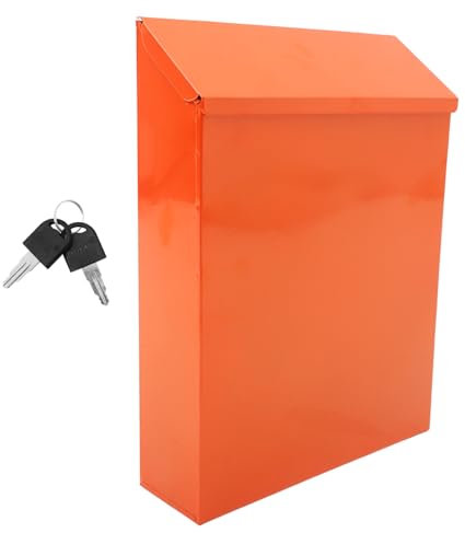 Vaguelly Vintage Wandbriefkasten Aus Eisen Außenbriefkasten Mit Platz Für Umschläge Dokumente Zeitungen Für Familien Büros Institutionen