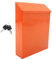 Vaguelly Briefkasten Das Postfach Eisenpostfach Mailbox für Büros Postkasten für Zuhause Wandhalterung Aluminium klein Wandbriefkästen für den Außenbereich Briefkästen für draußen Orange