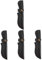 VILLCASE 4 Pièces Housse de Protection Cuir pour Couteau Étui Durable Accessoire pour Couteaux de Cuisine Outils Extérieurs