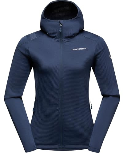 LA SPORTIVA Chill Thermal Damen Outdoor Jacke mit Kapuze recycelter Midlayer mit Kapuze, TechStretch? & Polygiene®. Warm, leicht, nachhaltig.