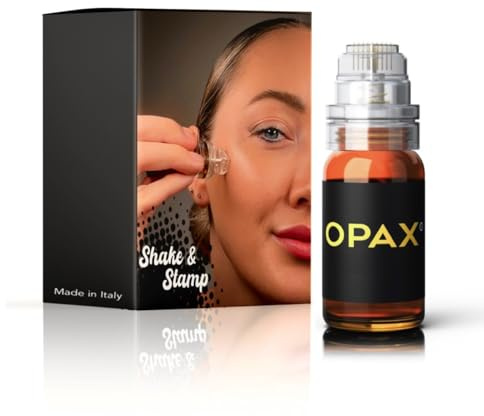 Opax Derma Stamp 0,25 mm Gesicht – Microneedling Pen + Hyaluron Serum 10ml | Glätten