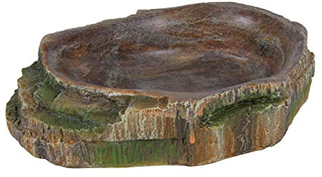 Trixie 76201 Wasser- und Futterschale für Reptilien, 10 × 2,5 × 7,5 cm