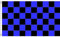 AZ FLAG Bandiera A Scacchi Neri E Blu 150x90cm - Bandiera Scacchiera Nera ED Azzurra 90 x 150 cm