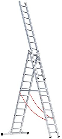 Euroline Alu-Mehrzweckleiter 3-teilig, 3076112