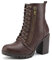 DREAM PAIRS Stivali da Donna con Tacco Grosso e Stivaletti Donna Fashion Stivali Stivaletti con Plateau e Tacco Alto,Size 43,Marrone,Silverado