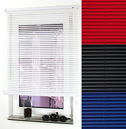 Garduna PVC Jalousie # Weiss 140 x 160cm # - viele Farben & Größen