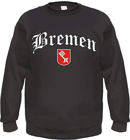 Bremen Sweatshirt - Altdeutsch - Bedruckt - Pullover 2XL Schwarz