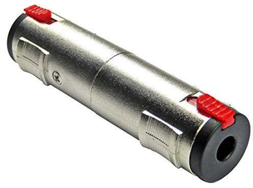 keepdrum ADA079 Klinken-Kupplung 6,35mm Buchse zu Buchse Adapter Stereo