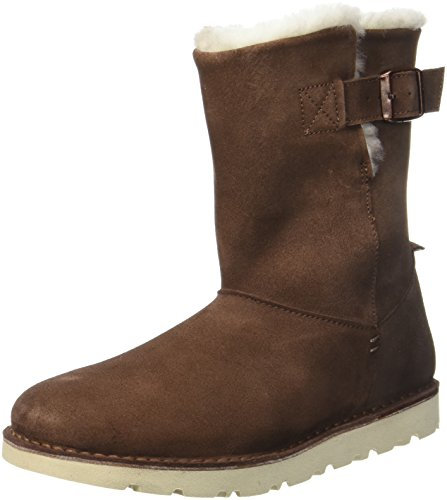 Birkenstock Shoes Damen Westford Stiefel, Braun (Espresso Lammfell)