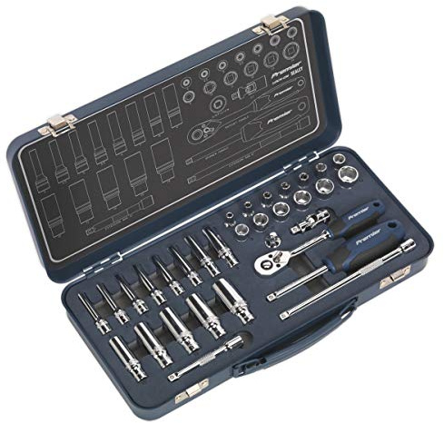 Sealey Ak27480 Socket Set 32Pc 1/4In Sq Drive Lock-On? 6Pt Metric