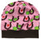 Beanie Mütze Hufeisen rosa, auch gefüttert
