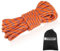 NewDoar Statisches Kletterseil 18KN 10mm (3/8in) Doppelgeflecht-Zubehörseilseil für Prusik, Überleben im Freien,Wandern,Bergsteigen,Hauling Dragginge(Orange 10mm,20ft)