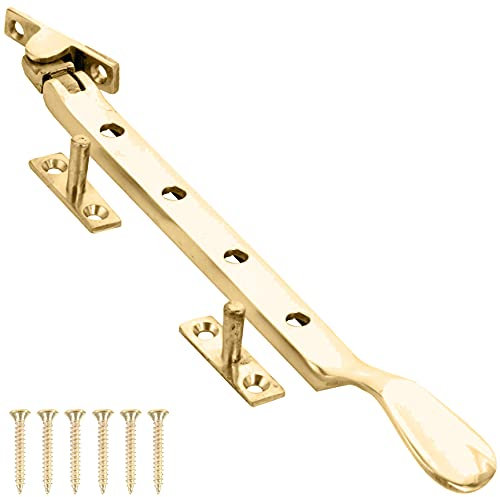 White Hinge Limited 8/200mm Solid Brass Victorian Window Casement Stay