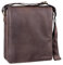 STILORD 'Lars' Vintage Umhängetasche Leder Herren Hochformat für 13,3 Zoll Tablet MacBooks und iPad Schultertasche Herrentasche Messenger Bag Echtleder, Farbe:matt - dunkelbraun