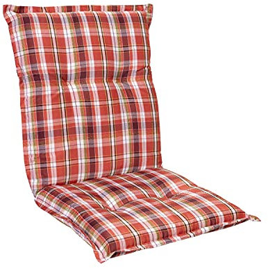 Homeoutfit24 Gartenstuhlauflagen Hochlehner – 1er Set – Extra Dick 8 cm – Mit Kopfpolster – Oeko-TEX – UV-beständig – Taupe – Made in EU – Outdoor Auflagen für Gartenstühle
