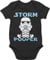 Baby Body Junge Mädchen - Sprüche - Storm Pooper I Stormpooper - 6/12 Monate - Schwarz - geschenke zur geburt babymode witzig spruch poop bodys strampler nerd babybody mit sprüchen spruche geek