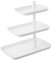YAMAZAKI Jewelry + Accessory Trays 3-stöckiges Zubehörtablett – Schmuckhalter und Aufbewahrungs-Organizer | Stahl, Weiss/opulenter Garten, One Size