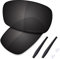 Saucer Lentilles de rechange et kits en caoutchouc pour lunettes de soleil Oakley Crosshair 2.0 OO4044 haute défense – Noir carbone polarisé