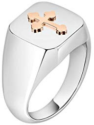 Morellato Anillo para hombre, Colección God, de acero, PVD oro rosa - SANF21023