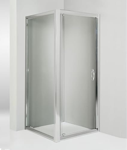Hydra Box Doccia angolare Anta Fissa Porta Battente 100x80 cm Trasparente