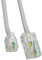 Ex-Pro 5m RJ11 to RJ45 Cable ASDL Broadband Internet Modem Router Flat Lead - White