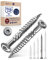 Terrassenschrauben 5x70 Edelstahl A4 Linsenkopfschrauben Torx Schrauben 5mm stark 100 Stück Holzschrauben Torx 70mm lang Edelstahlschrauben Holz