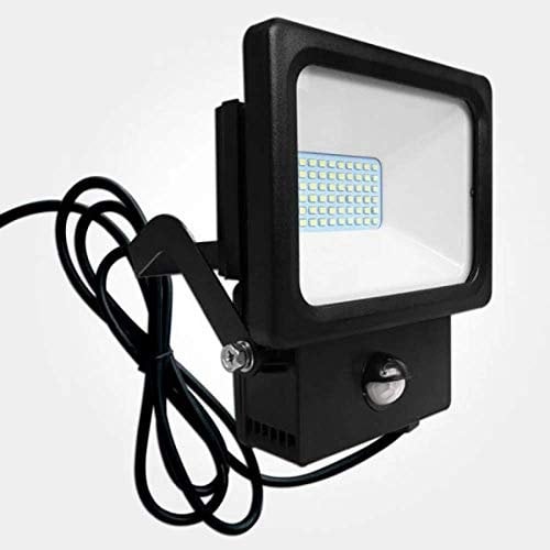 Eterna POLY20PIR Polycarbonate LED Floodlight Fitting with PIR Sensor - 20 Watt (Black)