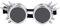Longzhuo Winddichte Steampunk Vintage Stachelbrille Cyber ​​Brille Victorian Mens Womens Cosplay Goth Round(Silver)