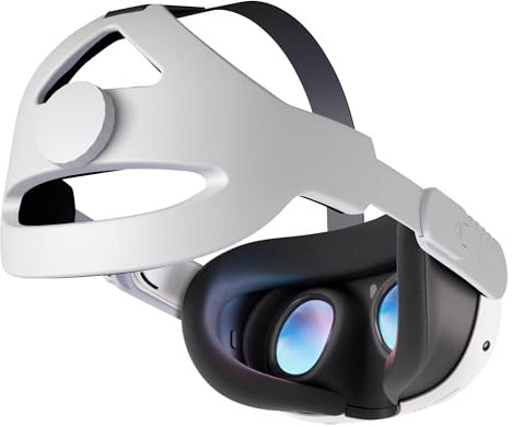 NEWZEROL Elite Strap Ersatz für Quest 3 Zubehör, Head Strap [Erweiterte Unterstützung] [Einstellbar] Reduzieren des Kopfdrucks Komfortables Kopfpolster für Quest 3 Weiß