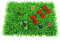 YZU Jardín Vertical de Pared, Césped Artificial Placa Modular 60x40x7 cm Plancha Alfombra de Césped Artificial Diseño Original para Decoración Realista,B,2PCS