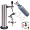 GASTROBEDARF WESTERBARKEY Zapfgarnitur für 5ltr Dosen mit Edelstahlschanksäule 2kg Co² Druckminderer Dosenadapter und Schankhahn