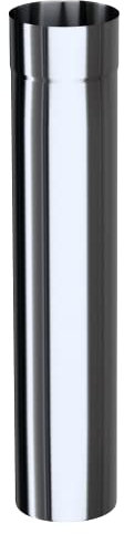 Kratki Gaskaminrohr 100/150; 1000 mm (1 m) lang, konzentrisches Verlängerungsrohr aus Edelstahl Wandstärke 0,4-0,5 mm, Abgasrohr für Temperaturen bis zu 450 °C