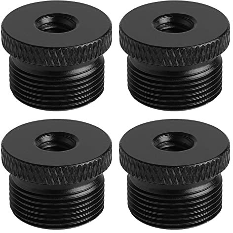 Frgyee 4 pcs Adaptateur de Vis de Caméra 1/4 Femelle à 5/8 Mâle Adaptateur de Filetage pour Trépied de Caméra/Microphone