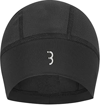 BBB Cycling Unisex Comfort BBB Fahrradkappe UV Schutz Extra Bel ftung Perfekte Passform Radfahren Bandana Skullcap, Schwarz, Einheitsgröße EU