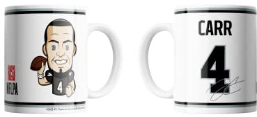 Great Branding Derek Carr #4 Emoji NFLPA Jumbo Tasse Becher (440 ml)
