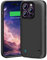 BAHOND Battery Case for iPhone 14 Pro Max, 6000mAh Rechargeable Extended Battery Charging Charger Case, Add 100% Extra Juice (6.7 Inches) Black