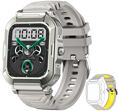 Popglory Smart Watch, Fitness Tracker with Blood Oxygen, Blood Pressure, Heart Rate Monitor, IP67 waterproof Smartwatch Fitness Watch Smart Watch for Men Women for Android iOS