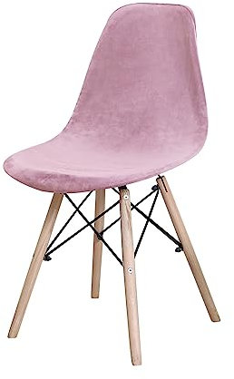 GUYIRT Housse Chaise Lot De 2 4 6, Velours Housse De Chaise Scandinave Antidérapant Lavable Housse pour Chaise De Salle à Manger Scandinave-Rose-2 pièces