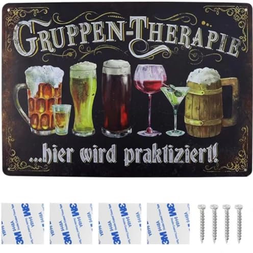 Lustige Bar Zeichen, Vintage Metall Wandschild Metallschilder, Blechschilder Sprüche,Bar Zubehör, Passend für Wand Hängende Zeichen wie Häuser, Bars, Kaffeebars, Clubs,Etc, Blechschilder Retro,20x30cm