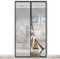 Rideau de Porte Isolant Thermique Magnétique 90 x 210 CM, EVA Translucide Rideau Thermique Isolant Anti Froid Porte Entrée, Coupe-vent, Fermeture Automatique, Sans Percage, Noir